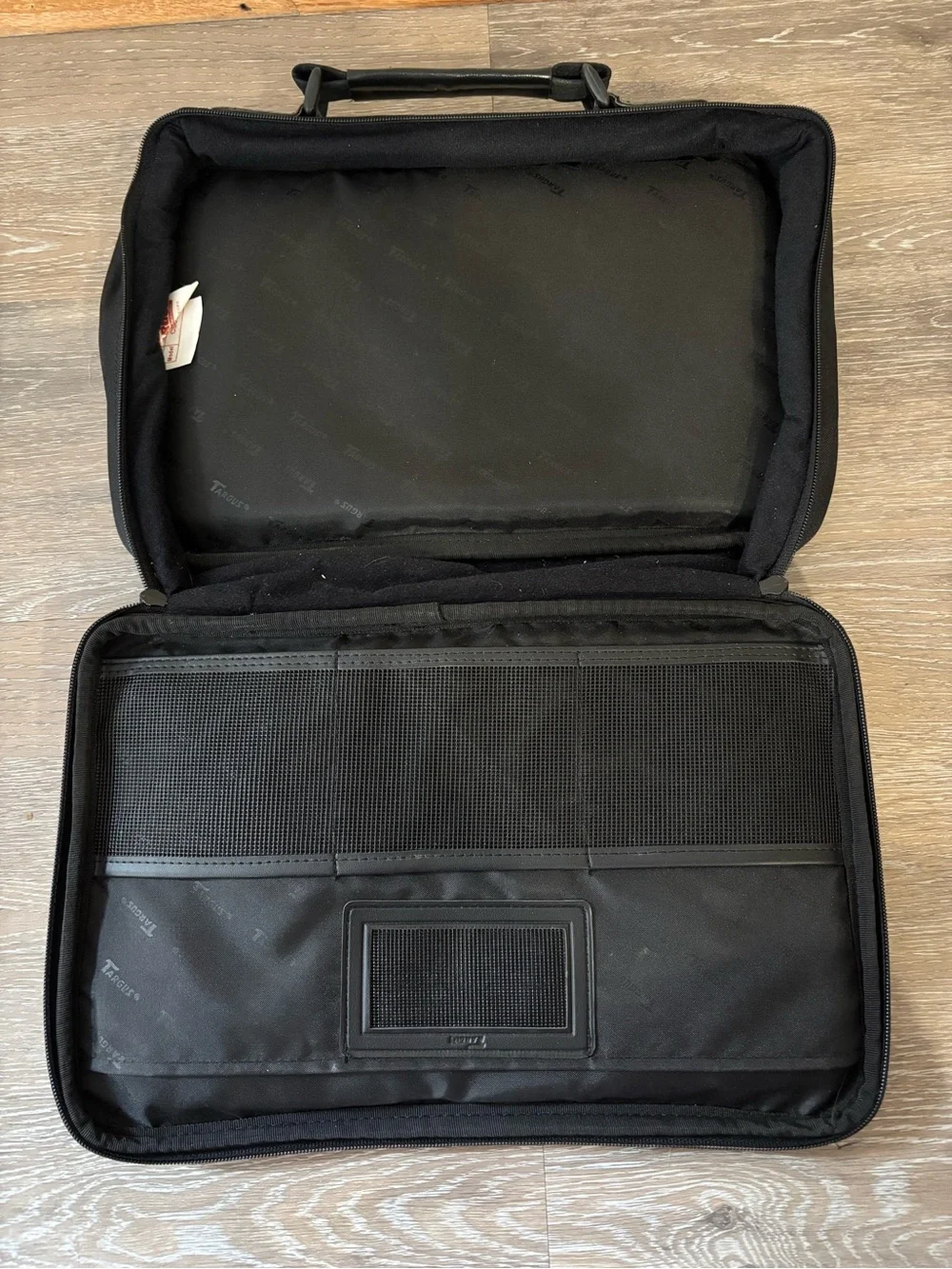 Targus Black Laptop Bag with Red Stitching